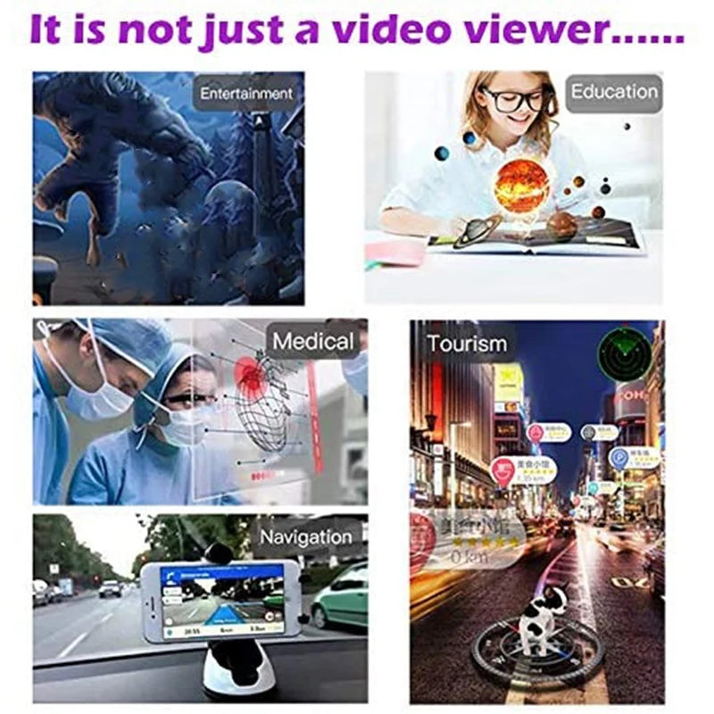 Smart AR Glasses 3D Video Augmented Reality VR Headset for iPhone & Android - Image 2